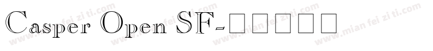 Casper Open SF字体转换